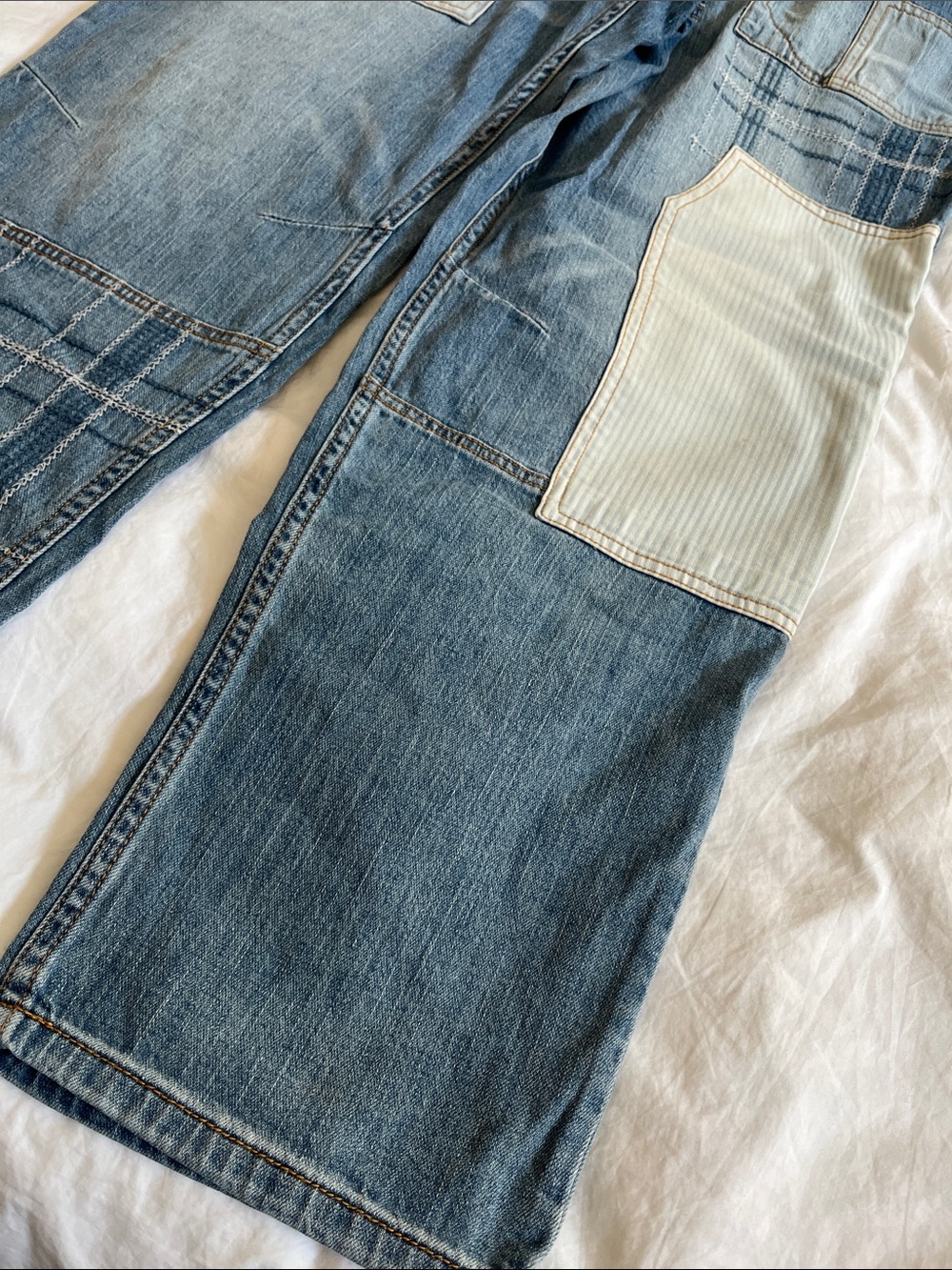 NWT Pilcro The Wanderer Denim Utility Overalls plus size 32 - Picture 3 of 16